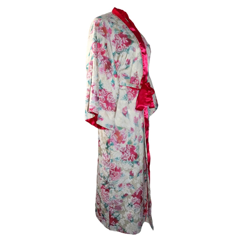 Vintage Natori Floral Robe Size Medium - Picture 3 of 10